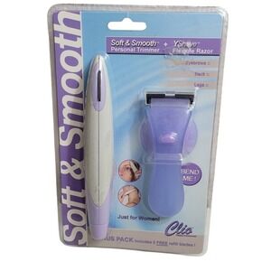 Clio Soft & Smooth Personal Trimmer Yshave Flexible Razor 5 Refills Model 3710